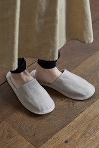 Linen Slippers Natural