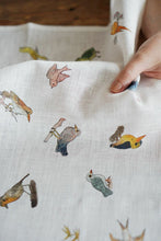 Linen Handkerchief Birds