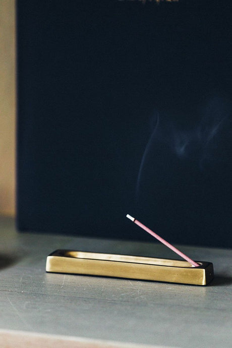 【restocked】Brass Incense Stand (rectangle)