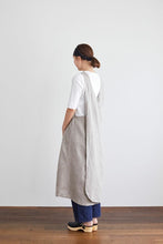 【new】Linen Over-Apron Natural