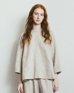 Sui Top Wool-Linen Natural