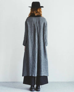 Yua Dress Herringbone Grey