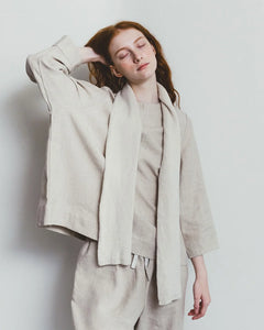 Sui Top Wool-Linen Natural