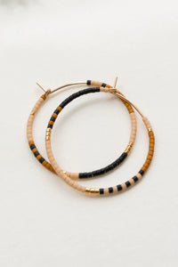 【new】DELFI HOOPS, Pink Clay - Small