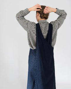 Linen Over-Apron Navy