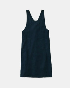 Linen Over-Apron Navy