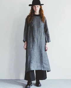 Yua Dress Herringbone Grey