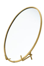 Brass Framed Oval Mirror