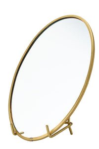 Miroir ovale en laiton