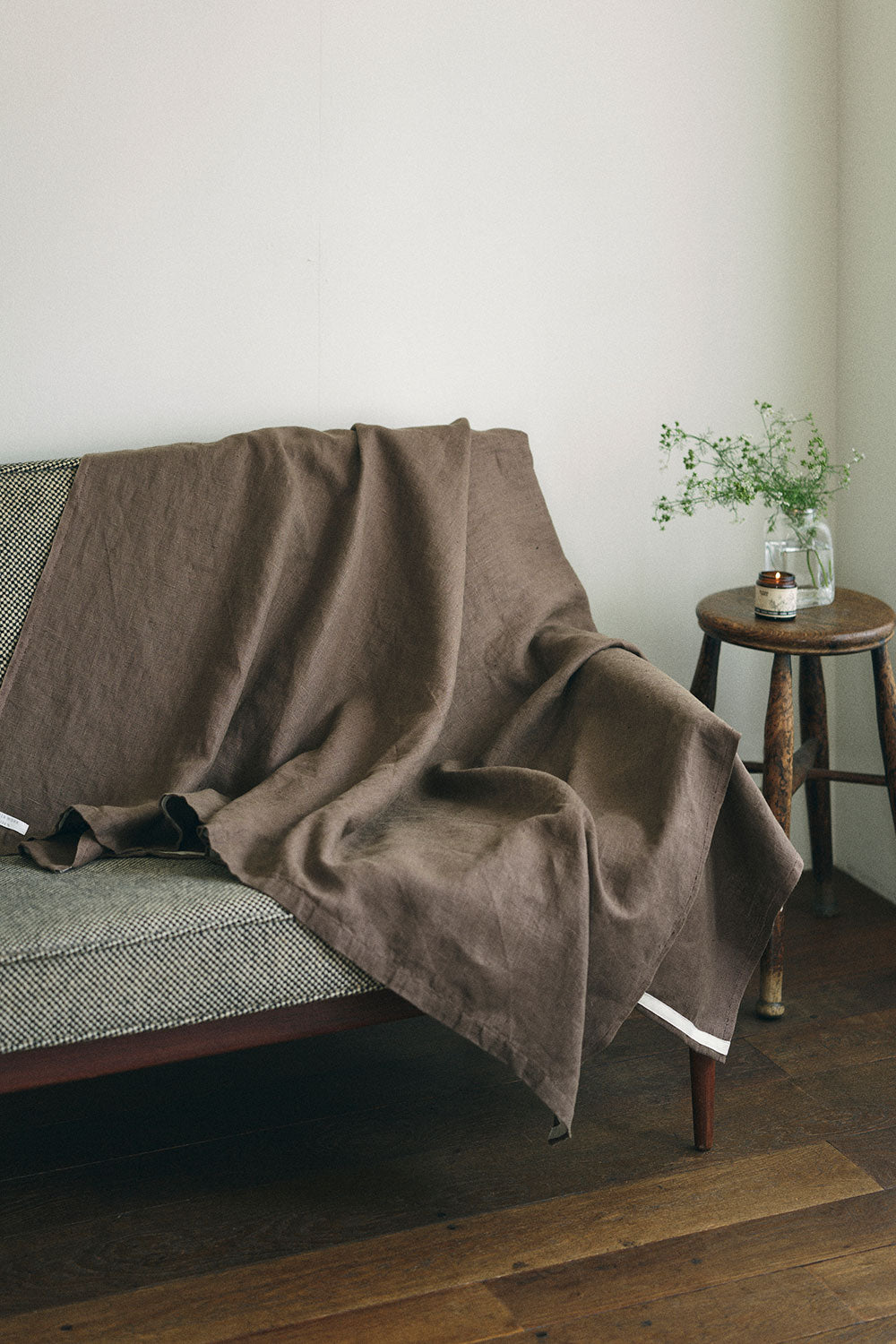 Linen Blanket - Beige Gris