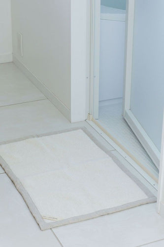 Tapis de bain Lin Blanc