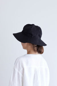 Cree Linen Hat Black