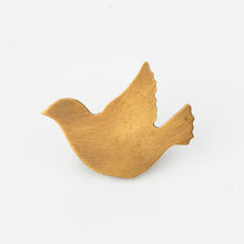 Brass Brooch "Bird Cuckoo"