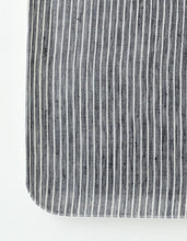 Linen Tray M Grey White Stripes