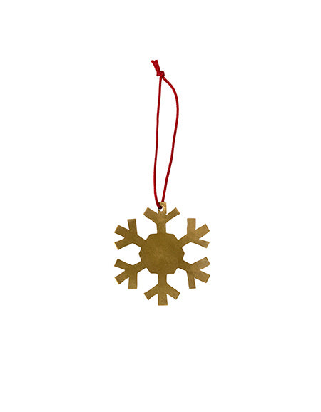 Brass Snow Ornament D