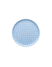 Linen Tray Round Egg Blue