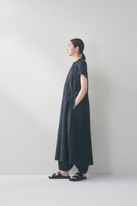 miiThaai Silk & Cotton Dress Datta Black