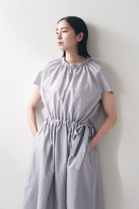 miiThaai Silk & Cotton Dress Datta Silver