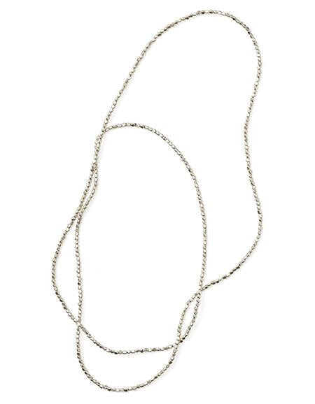 Silver Plated Beads Necklace L