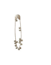 Silver Safety Pin with Bells Medium