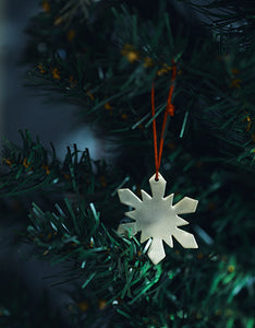 Silver Plated Snow Ornament E