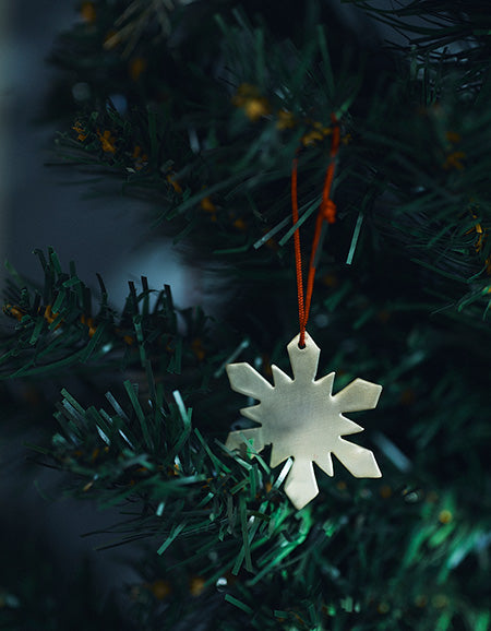 Silver Plated Snow Ornament E