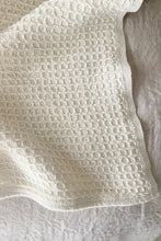 Couverture en coton gaufré (Ecru)