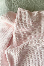 【nouveau】Couverture en coton gaufré (Rose)