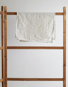 Chambray Linen Towel M "Natural White Stripes"