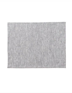 Linen Placemat Grey White Stripes