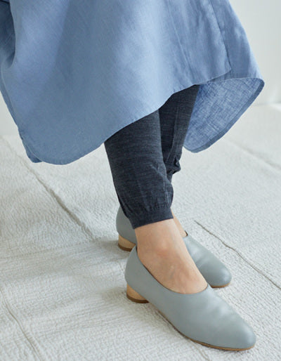 Wool Leggings Mid Grey