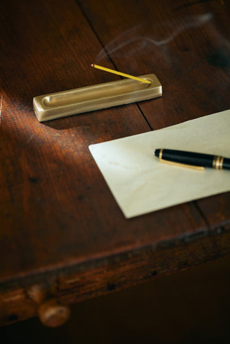 Brass Incense Stand (rectangle)