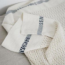 Couverture en coton tricoté