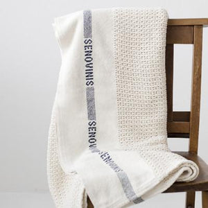 Couverture en coton tricoté