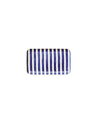 Linen Tray S Blue White Stripes